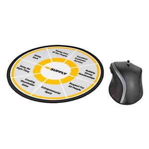 MISC - 8" ROUND FABRIC SURFACE MOUSE PAD