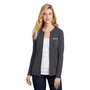 LADIES CONCEPT STRETCH BUTTON FRONT CARDIGAN