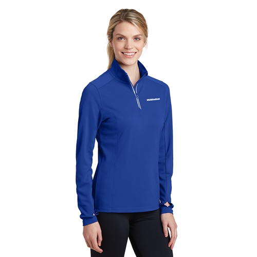 LADIES TEXTURED 1/4 ZIP PULLOVER