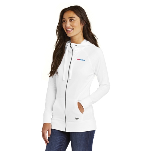 NEW ERA LADIES SUEDED FULL ZIP HOODIE