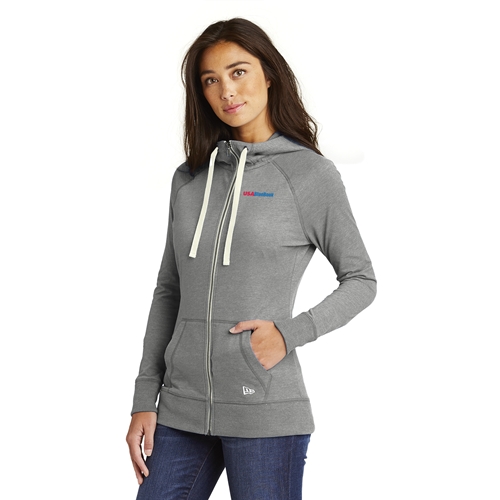 NEW ERA LADIES SUEDED FULL ZIP HOODIE