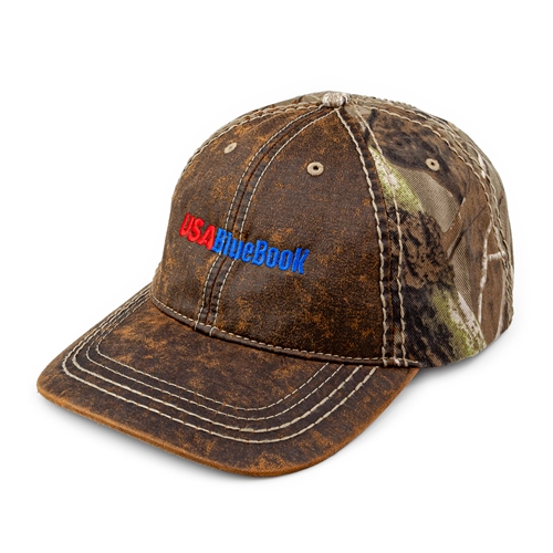 CAP - FAUX LEATHER CAMO