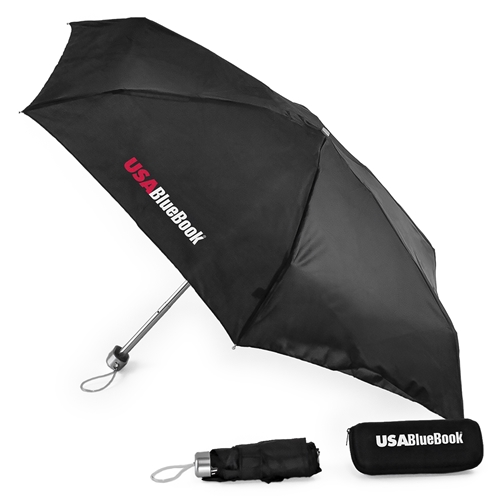 UMBRELLA - FOLDING TRAVEL UMBRELLA WITH CASE