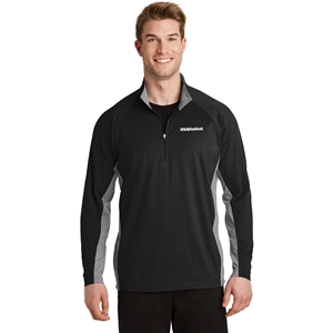 SPORT-TEK SPORT WICK CONTRAST 1/2 ZIP