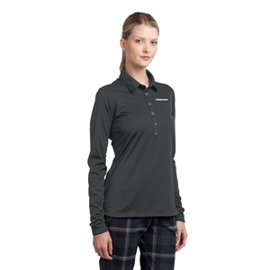 LADIES NIKE DRYFIT STRETCH TECH L/S POLO