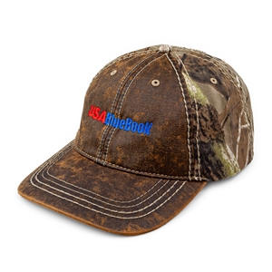 CAP - FAUX LEATHER CAMO