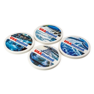 COASTERS - ROUND ABSORBING STONE SET