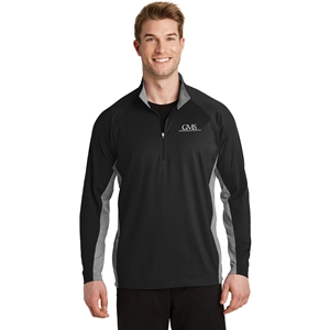 SPORT-TEK SPORT WICK CONTRAST 1/2 ZIP