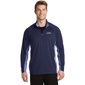 SPORT-TEK SPORT WICK CONTRAST 1/2 ZIP