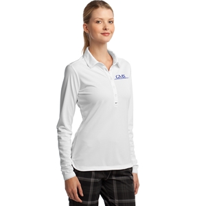 LADIES NIKE DRYFIT STRETCH TECH L/S POLO