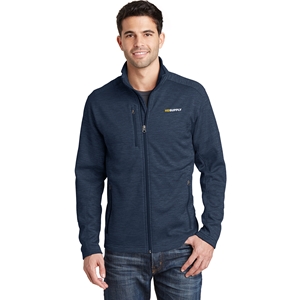 MENS STRIPE FLEECE JACKET