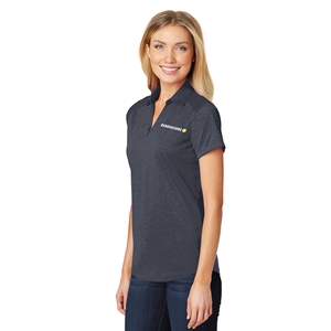 LADIES DIGI HEATHER PERFORMANCE POLO