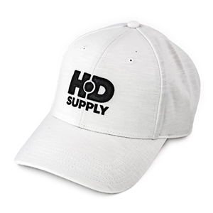 WHITE SLUB MOISTURE WICKING POLY CAP