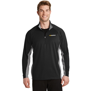 SPORT-TEK SPORT WICK CONTRAST 1/2 ZIP